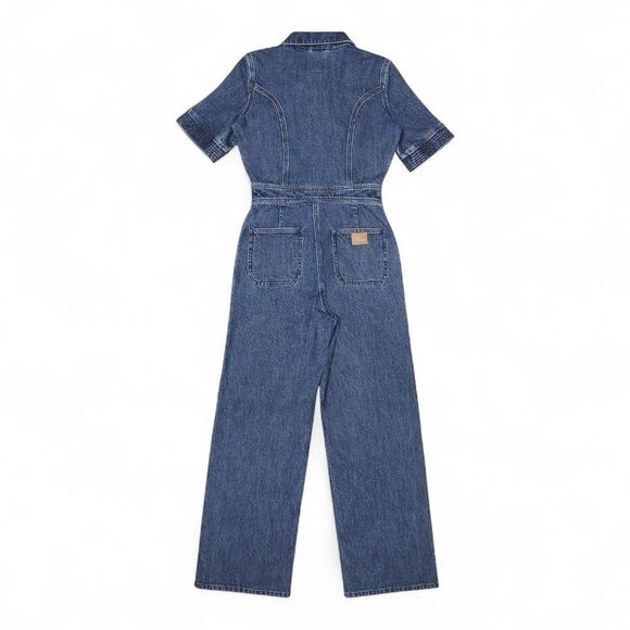 NEW Anthropologie Seventy + Mochi Elodie Denim Jumpsuit Size 2 - Picture 11 of 16